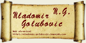 Mladomir Golubović vizit kartica